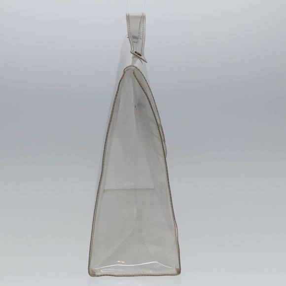 HERMES Vinyl Kelly Hand Bag Vinyl Clear Auth 79847 - Picture 4 of 16